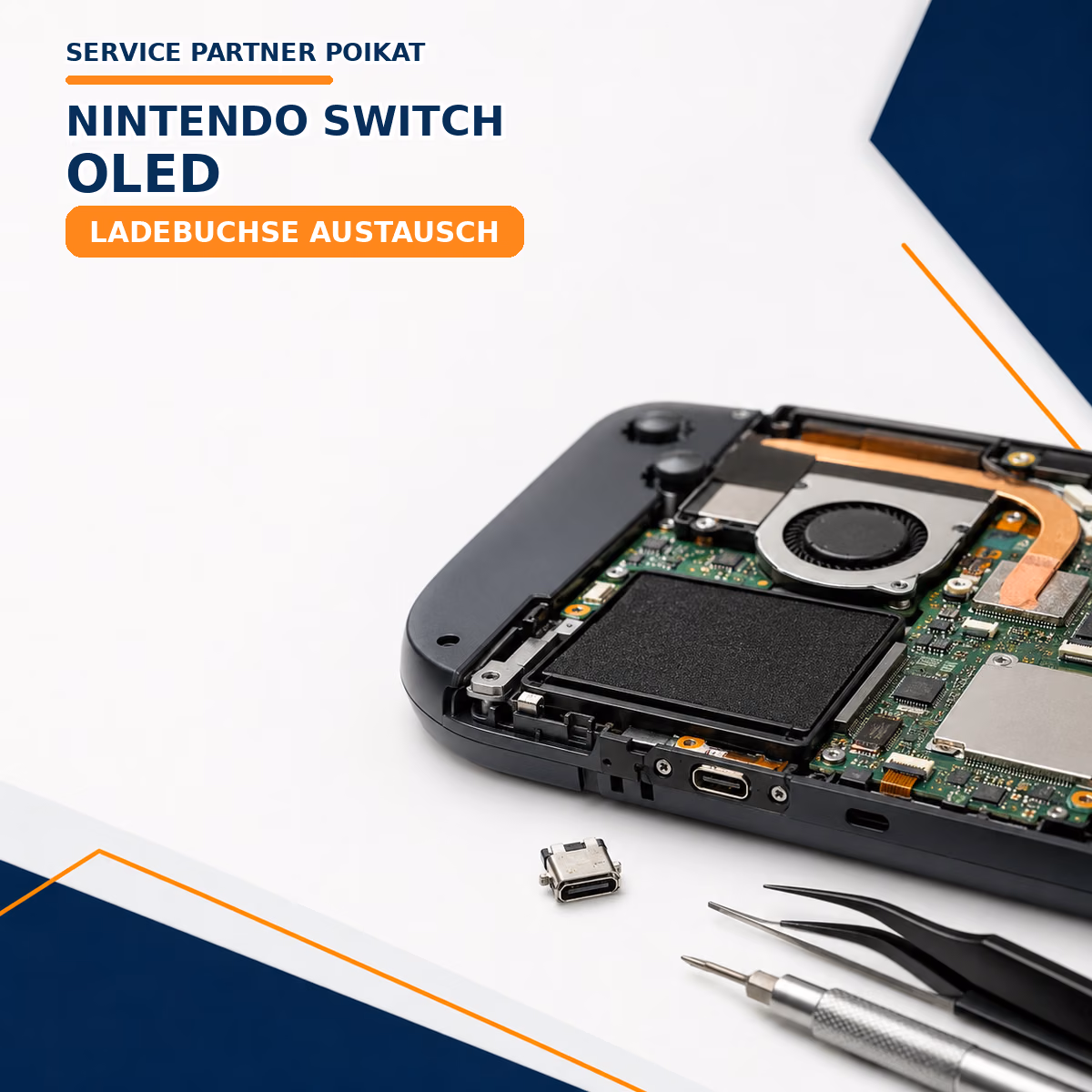 Nintendo Switch OLED Ladebuchse Austausch